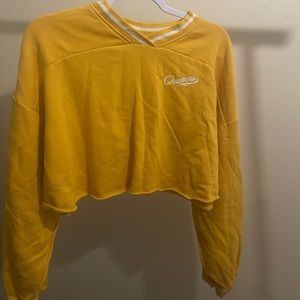Cropped yellow sweater, worn once